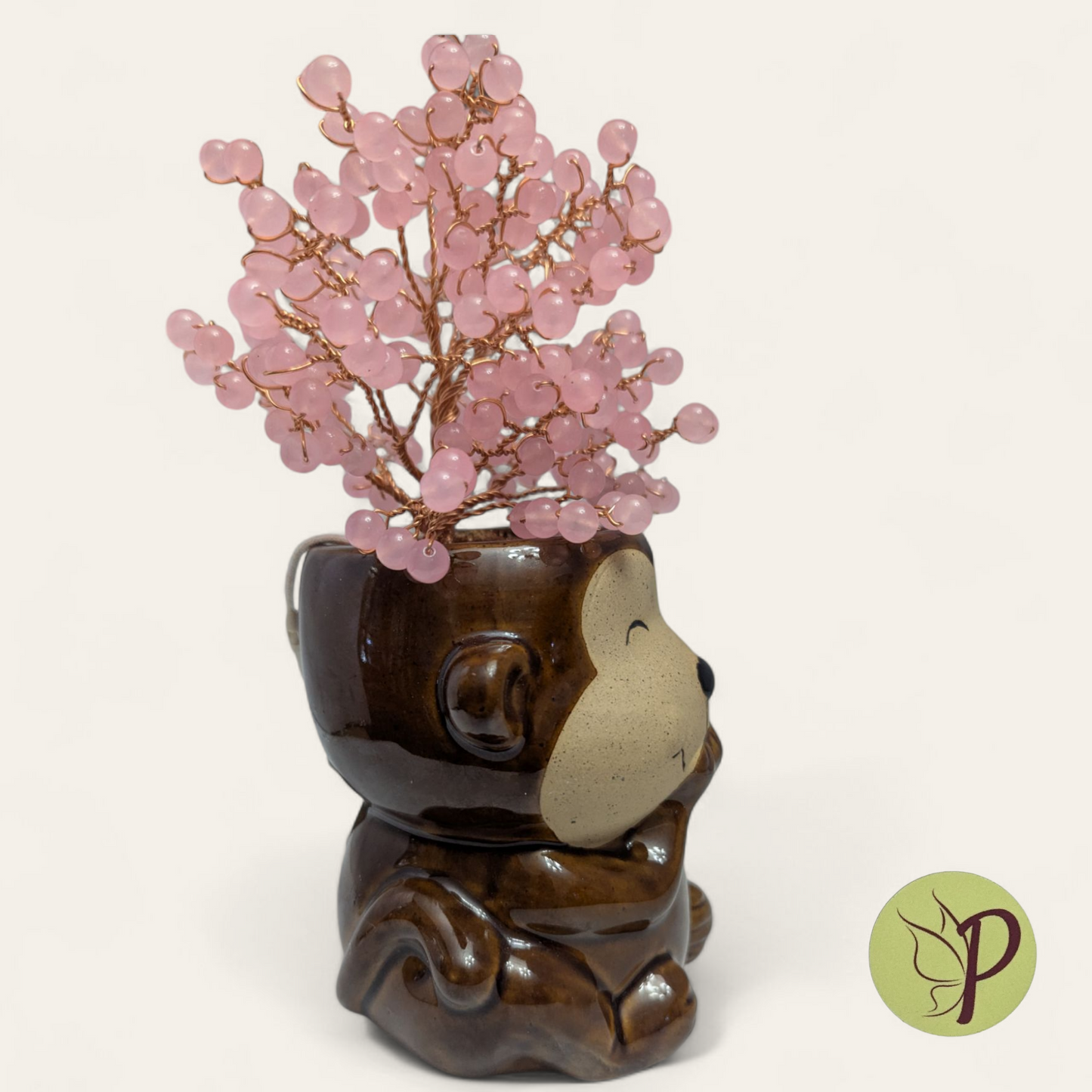 #134 - Rose Quartz Monkey