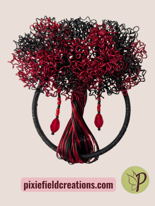 Wall Hanger (small)- Black and Red