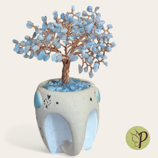 #184 - Elephant with Aquamarine