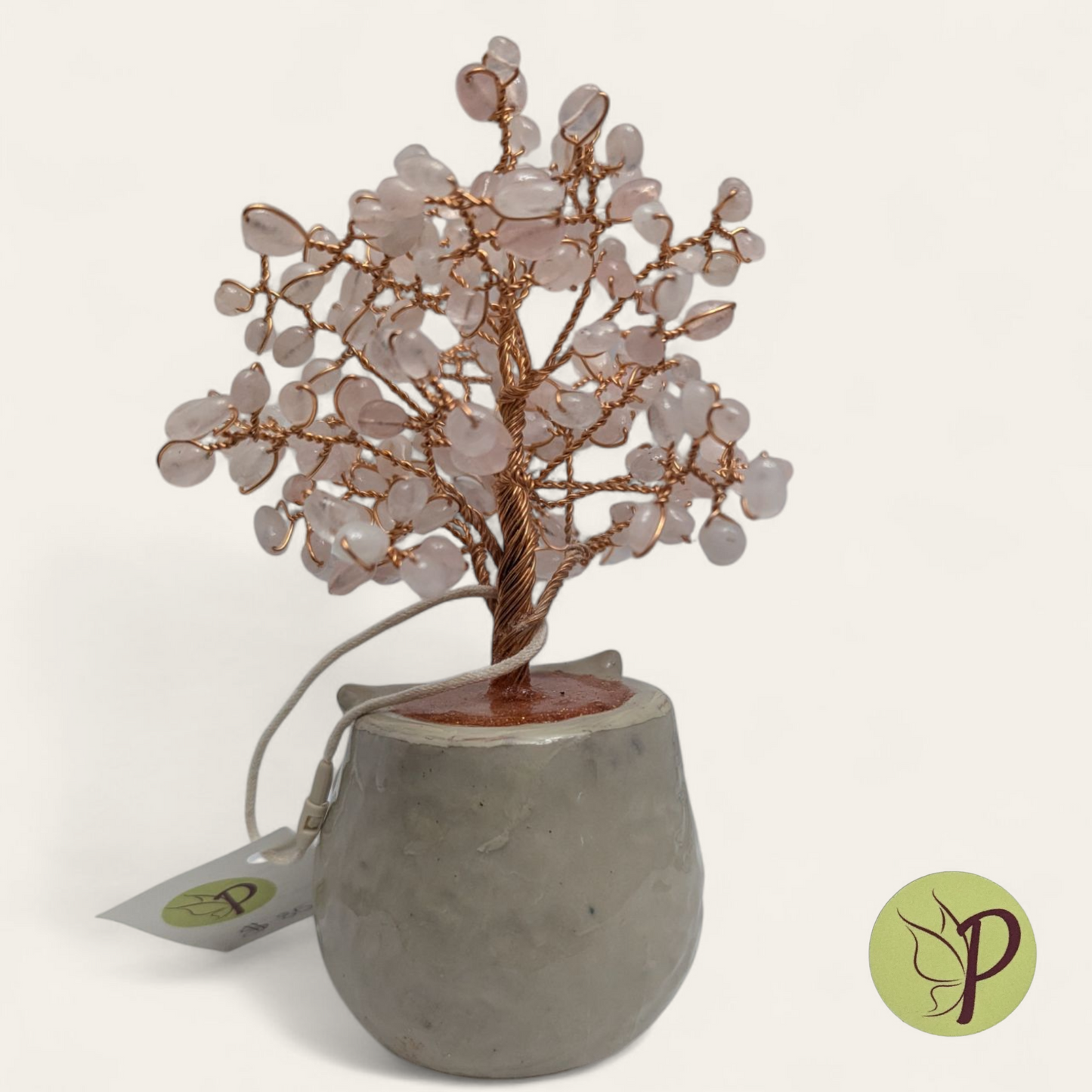 #135 - Jenny - Rose Quartz Owl