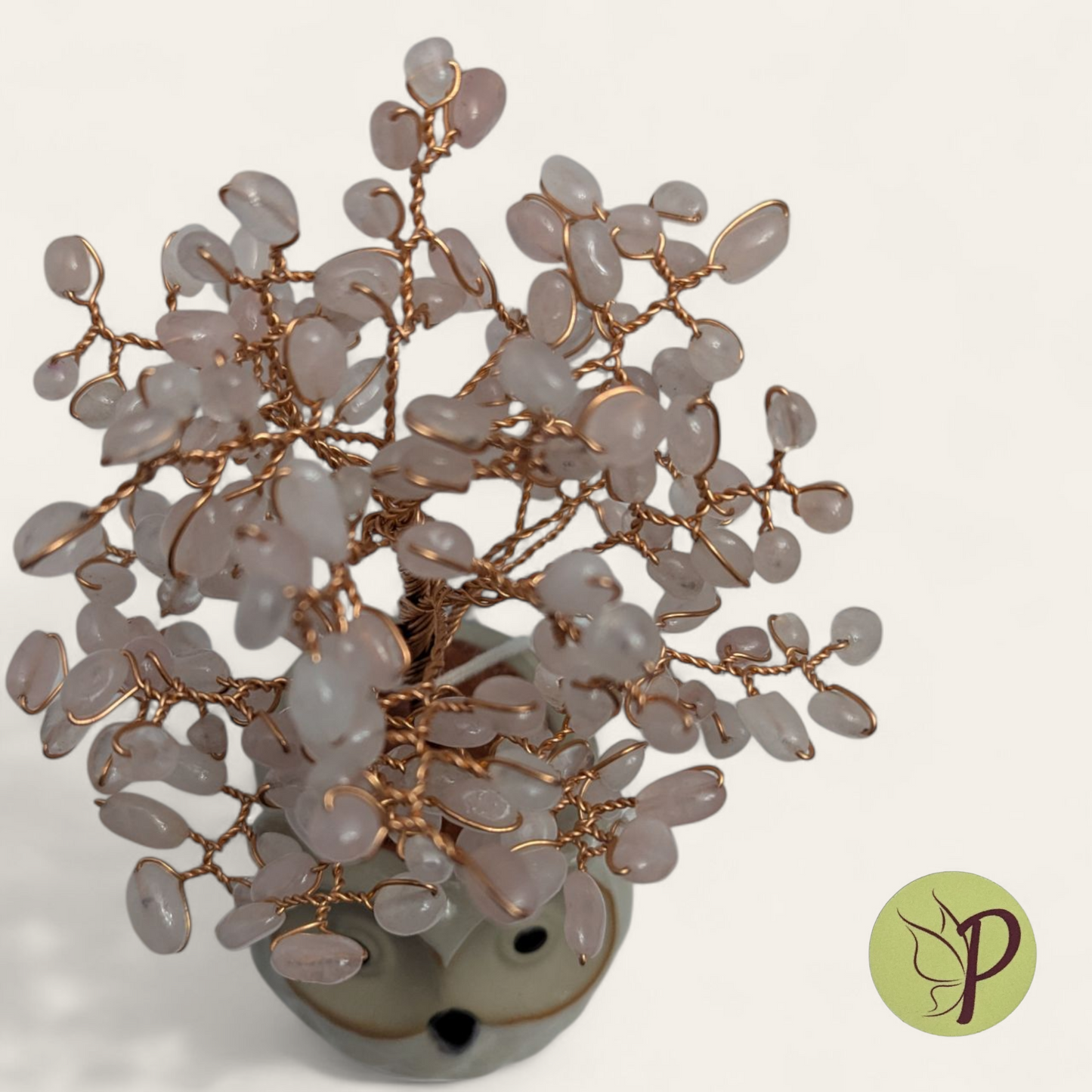 #135 - Jenny - Rose Quartz Owl